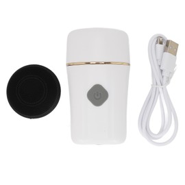 Electronic Face Scrubber Exfoliation IPX7 Waterproof Silicone Dual Head Cleaning Massaging Rechargeable Facial Cleansing Brush