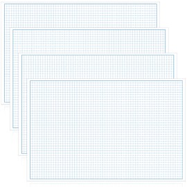 Eaasty 200 Sheets Engineering Graph Paper Grid Notepad Drafting Blueprint Engineering Paper Grid Paper Pad, 50 Sheets/Pad (11 x 17 Inch)