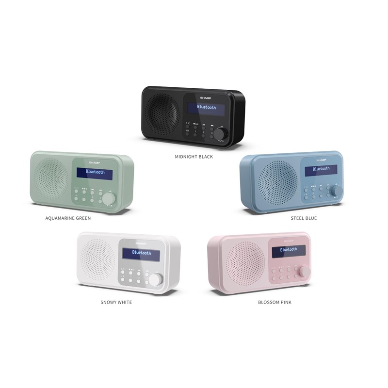 SHARP DR-P420(GN) Tokyo Portable Radio DAB/FM Dual Alarm - Aquamarine