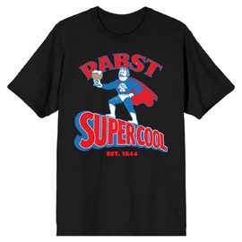 Pabst Blue Ribbon Supercool Bartender Men's Black T-Shirt-XL
