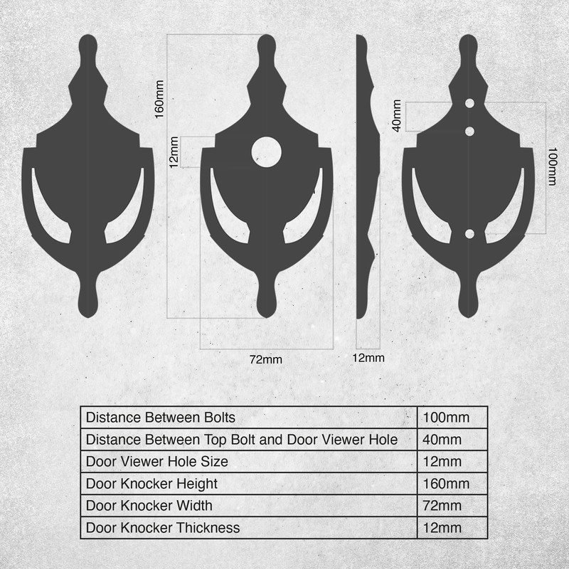 UAP 6" Victorian Urn Door Knocker for Front Door -