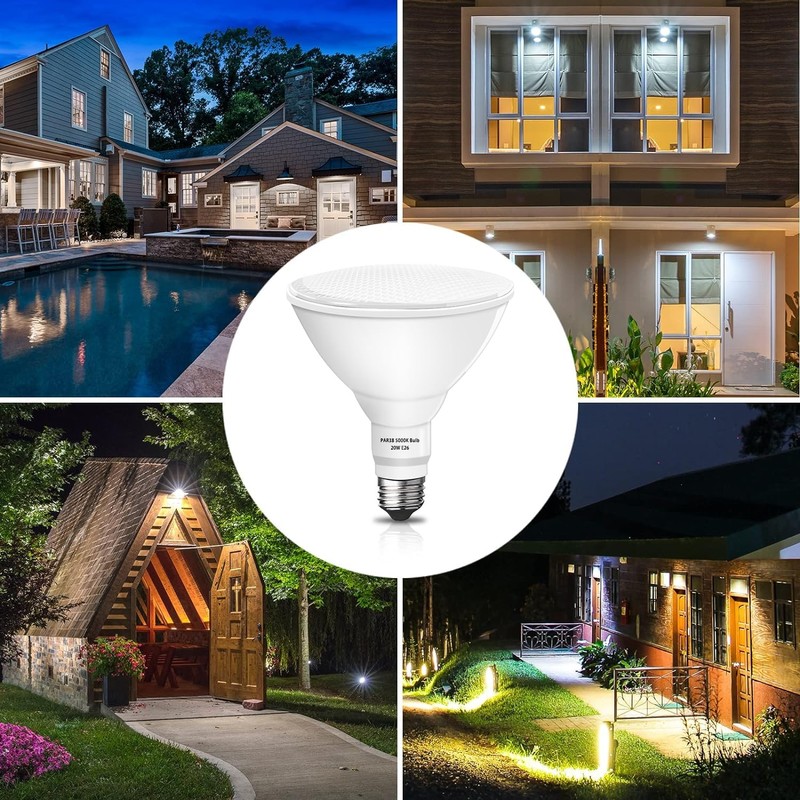 Gonhom Par38 led Flood Lights Outdoor Light Bulb,Dimmable 1800LM,20W Replace