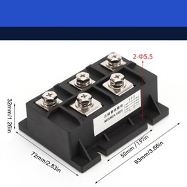 Bridge Rectifier 1600V 200A 3 Phase 5 Terminal Diode Bridge Rectifier for PWM Charging