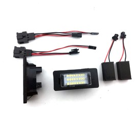 2Pcs 24SMD LED Number License Plate Light Fit for A1 8X / A3 8V / A4 S4 B8 / A5 S5 8T / A6 C7 4G / A7 4G / Q3 / Q5 / TT 8J