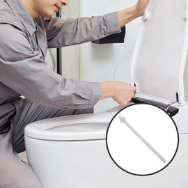 Angoily 10PCS Toilet Flush Button Rods, Toilet Push Button Rods, Dual Push Buttons Rods for Bathroom Toilet Water Tank Repair, White Lengthen
