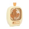 Small Desk Fan 3 Speed Mode Humidifier Function USB Charge