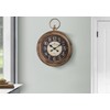Monarch Specialties I 9092 Clocks, 18" Round, Wall Clock, Antique