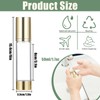 6Pcs 1.7oz/50ml Airless Pump Bottle Dispenser, Clear Empty Shampoo Bottles,