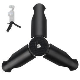 Mini Tripod for DJI Osmo Pocket 3 & 2 Camera, Portable Tripod Stand for Desktop Tabletop Tripod Mount for Selfie Stick Various Filming Equipment Accessories (Black)