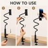 Flexible Gooseneck Phone Holder, 360° Adjustable Bed & Desk Clamp