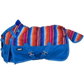 Tough1 1200D Mini Serape Print Turnout Blanket with Snuggit Serape 42"
