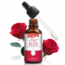 VOGSIG Rose Essential Oil 30ml - Aromatherapy, Skin Moisturizing, Anti-Aging, Reduce Pigmentation, Quickly Absorbed
