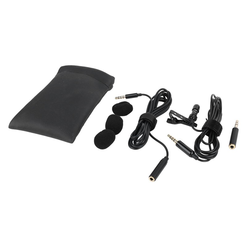 Professional Lavalier Microphone, 360 Degree Omnidirectional Lapel Microphone, Clear Sound