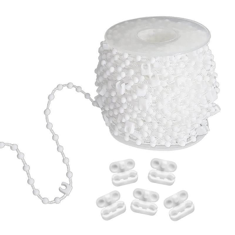 FQTANJU 20 Meter 200 Clips Vertical Blind Bottom Chain with