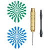 Playtastic Darts Set: 48 Brass Darts with Steel Tip, 200