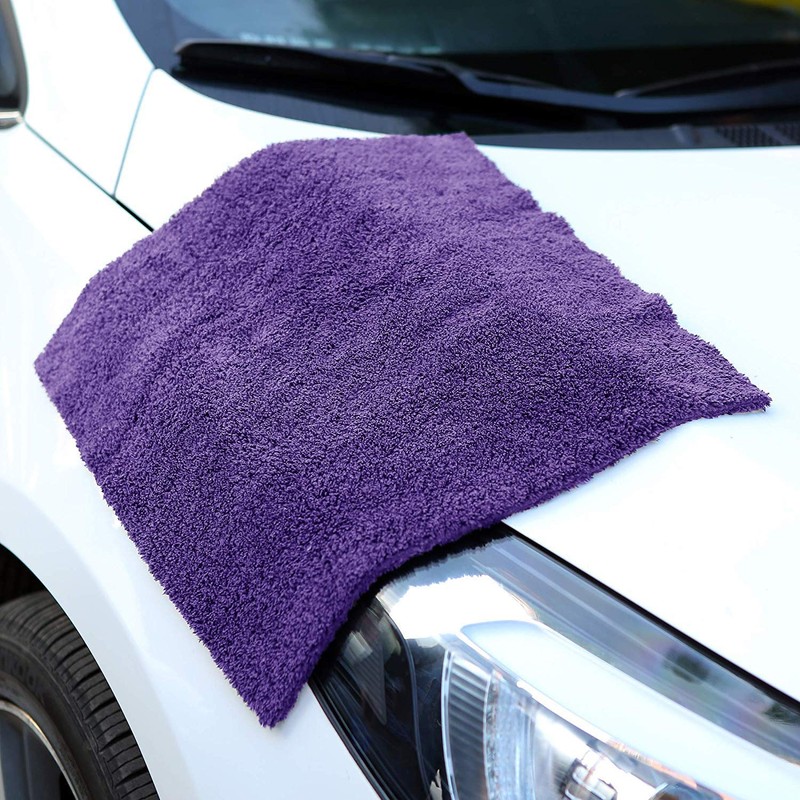BW&HM 5 x 40cm Purple Super Absorbent Microfibre Car Motorcycle