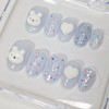 Heart Bear Handmade Nail Tips - Short Oval / 하트