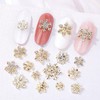 20 Pieces Snowflake Nail Charms for Acrylic Nails 3D Alloy