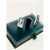 Domino Profesional Acrilico Cebra Negro Estuche Tipo Libro
