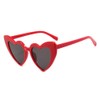 YooThink Heart Shaped Sunglasses for Women,Vintage Cat Eye Mod Style