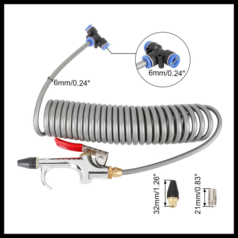 Hihaha 6 in 1 Car Air Blow Gun Kit with