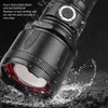 30W Zoomable Flashlights LED Metal Switch Super Bright Flashlight for