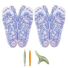 Generisch Foot Massage Socks,2024 New Acupressure Reflexology Socks,Fußreflexzonen Socken,Relieve Tired Physiotherapy Socks with Massage Tools,Männer/Frauen (2 pairs)