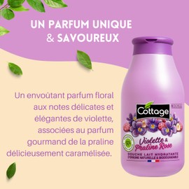 Cottage Shower Moisturising Milk Purple Praline Pink 97% Ingredients Natural 1 Piece