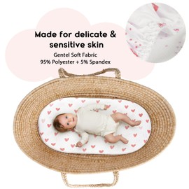 Yoofoss Pack of 2 Baby Fitted Sheets 60 x 120 cm Microfibre Mattress Topper Breathable Mattress Protector Sheet for Cot Bed Baby Cot