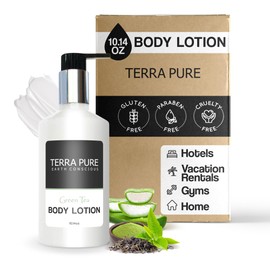Terra Pure Green Tea Lotion, 10.14 oz. With Organic Honey And Aloe Vera (Single)