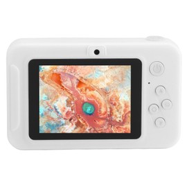 Digital Camera, 1080P 40MP 8X Digital Zoom Zoom Digital Camera, 2.4" Screen CCD Card Camera, AF Autofocus, and Auto Recognition (White)