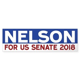 CafePress Bill Nelson 10"x3" Rectangle Vinyl Bumper Sticker Car Decal