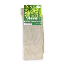 STEVEN Unisex Bamboo Socks Breathable No Pattern bamboo socks Mid-Calf Socks with Smooth Toe, Soft Top Socks for Women & Men, One Size Formal Socks - For All Occasions Flax/UK 9.5-11