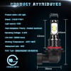 CHUSYYRAY LED 9005 HB3+9006 HB4 Combo Headlight Kit Light Bulbs
