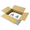 アースダンボール Cardboard Cardboard, 80 Sizes, Delivery for Home Delivery, White,