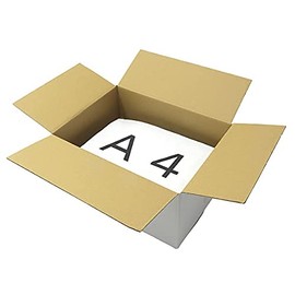 アースダンボール Cardboard Cardboard, 80 Sizes, Delivery for Home Delivery, White, 50 Sheets, 13.6 x 10.0 x 7.0 inches (344 x 254 x 178 mm)