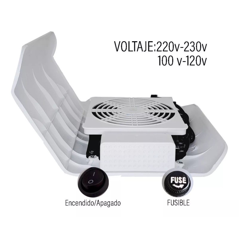 Obp Extractor De Polvo Para Uñas Acrílicas Gel Profesional Obp