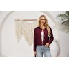GRACE KARIN Women's Elegant Long Sleeve Cardigan Crew Neck Cardigan