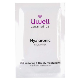 Pack of 8 Hyaluronic Face Masks, Premium Cloth Masks, Hydrogel Face Masks, Hyaluronic Acid Fleece Masks, Moisturising, Vegan, Easy to Use, Pack of 8