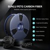 SUNLU Carbon Fiber PETG 3D Printer Filament 1.75mm, Increased Strength,