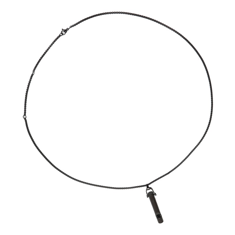 Whistle Pedant Necklace Reduce Anxiety Cylindrical Deep Breathing Stress Relief
