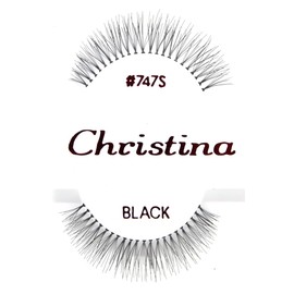 12 X #747S Christina 100% Human Hair Fake Eyelashes
