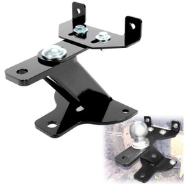 HECASA Universal 3-Way Lawn Garden Tractor Hitch Compatible with John Deere Cub Cadet Husqvarna Riding Mowers Trailer Tow Hitch 5" Rise Heavy Duty Steel Black