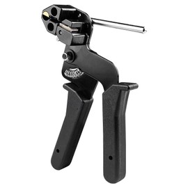 Gvolatee Cable Tie Tool Cable Tie Gun Carbon Steel Cable Tie Pliers with Clamping and Automatic Cutting Function, Cable Tie Gun Cutting Metal Cable Ties as Required