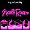 hhuohuona Nails Room Neon Sign Nail Salon Led Sign Dimmable