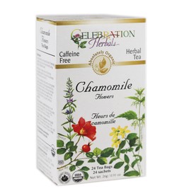 CELEBRATION HERBALS Chamomile Flowers Tea Organic 24 Bag, 0.02 Pound