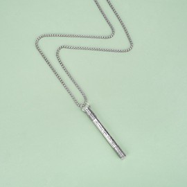 HannaFires Silver Tibetan Prayer Wheel - Spinning Buddhist Mantra Necklace, Bless Peace And Good Luck, Pendant Prayer Locket, Medium, Silver, No Gemstone