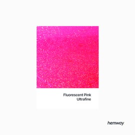 Hemway Bulk Glitter 425g / 15oz MEGA Craft Shaker Glitter for Nails, Resin, Tumblers, Arts, Crafts, Painting, Festival, Cosmetic, Body - Ultrafine (1/128" 0.008" 0.2mm) - Fluorescent Pink