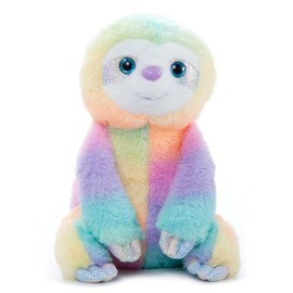 The Petting Zoo Sloth Stuffed Animal Plushie, Ombrez Wildlife Animals, Rainbow Zoologee Sloth Plush Toy 12 inches