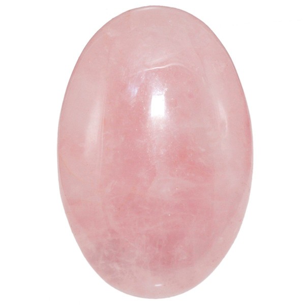 SUNYIK Piedra de palma ovalada de cuarzo rosa, piedras de bolsillo de energía pulida para curar masaje reiki de 2 a 2.5 pulgadas